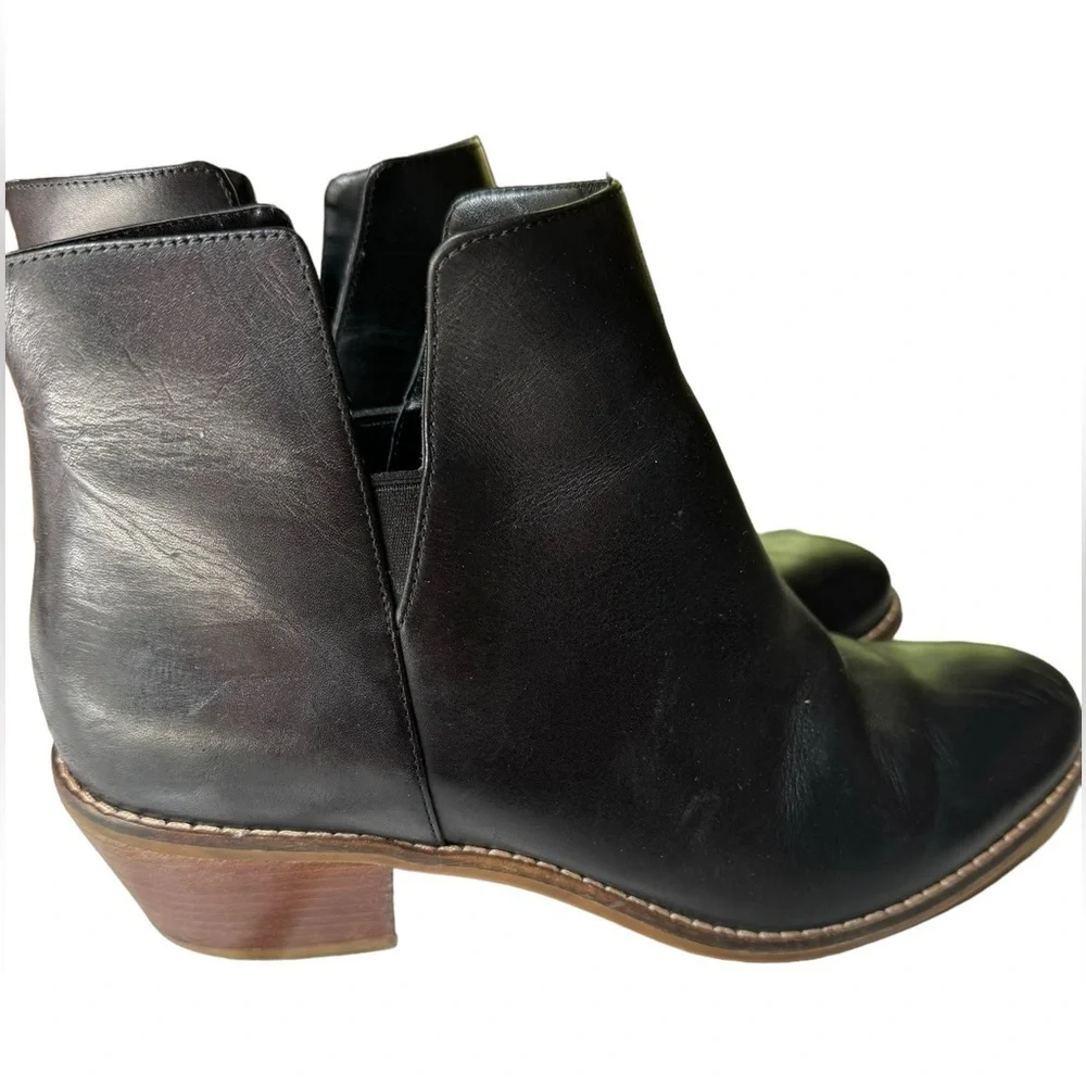 Cole Haan signature Womens black leather Abbot pull on Ankle Boots size 8